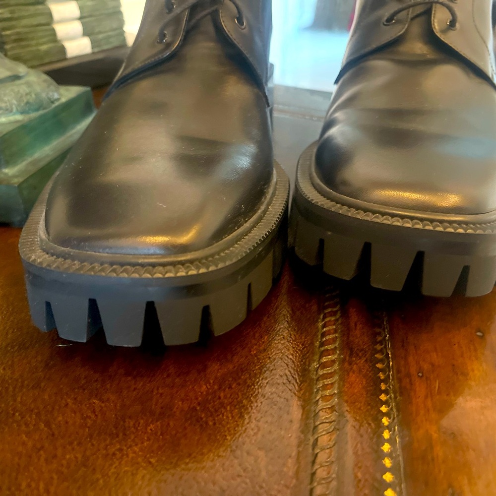 SOLD!! $1,100 Balenciaga Black Military Boots size US 12, EU 45 - Picture 8 of 11